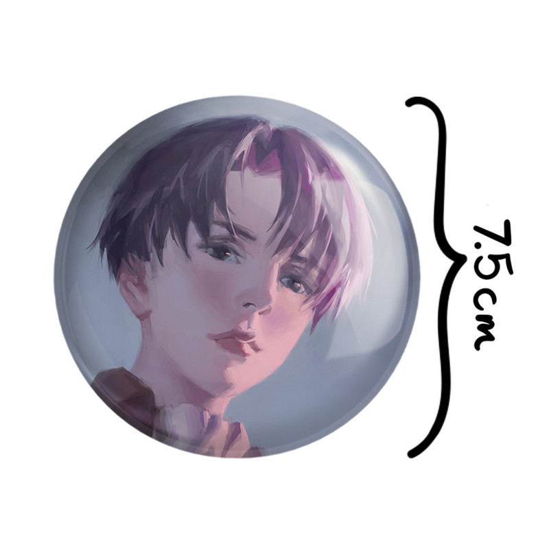 آینه جیبی خندالو طرح لیوای اکرمن انیمه اتک آن تایتان Attack on Titan مدل تاشو کد 18623