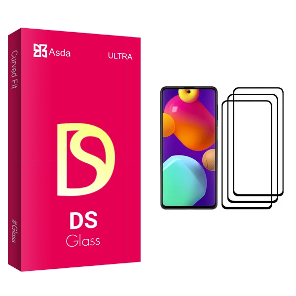 محافظ صفحه نمایش آسدا مدل DS مناسب برای گوشی موبایل سامسونگ Galaxy M62 بسته سه عددی