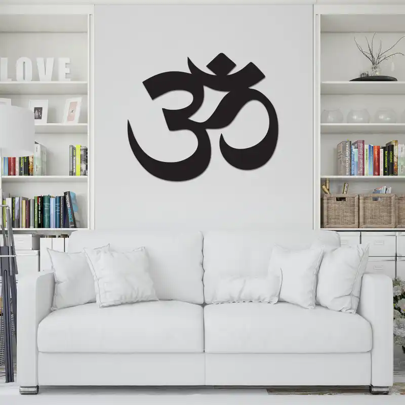 استیکر چوبی طرح om