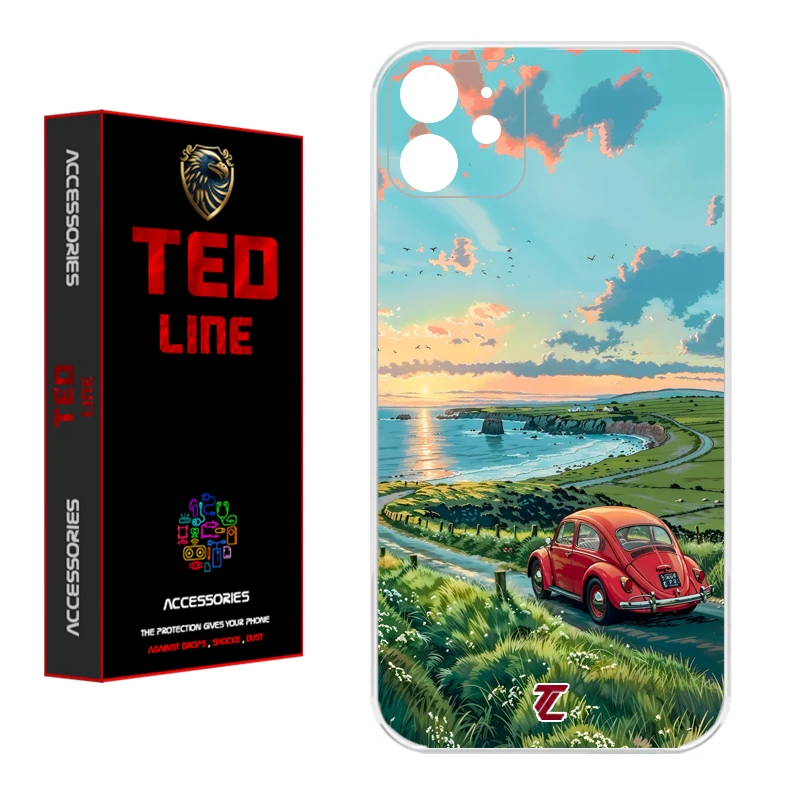 کاور تدلاین طرح ماشین فولکس کد 1169 مناسب برای گوشی موبایل اپل Iphone 11