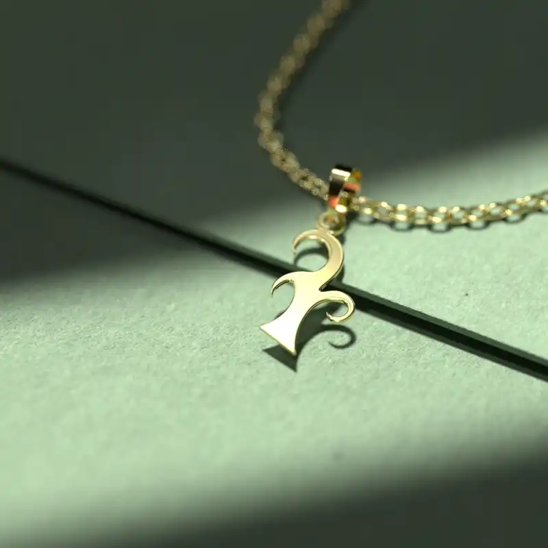 گردنبند طلا 18 عیار زنانه مدوپد مدل هندسی کد EE2-1-1242