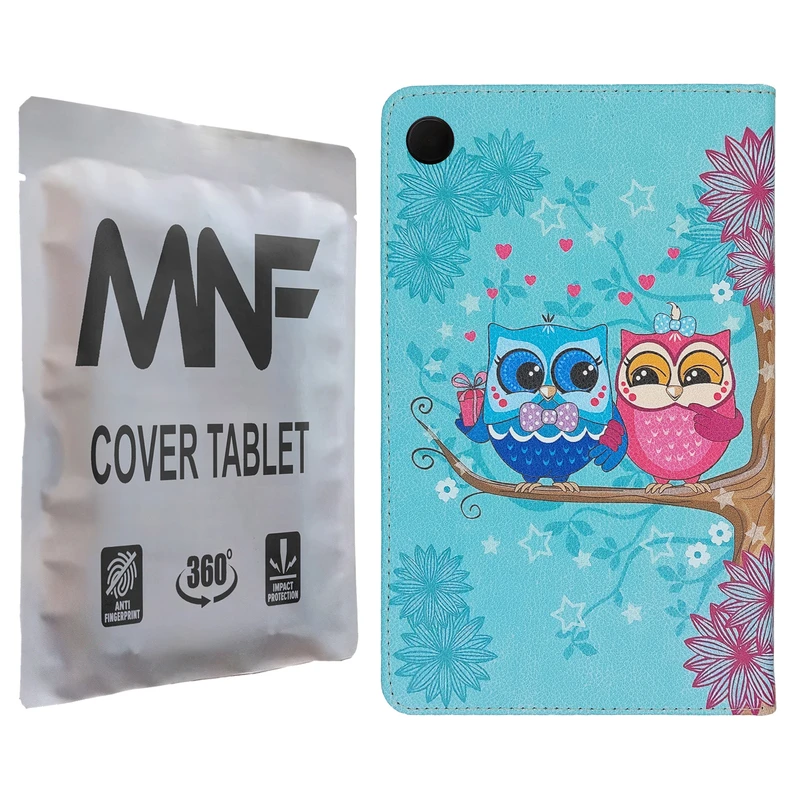 کیف کلاسوری ام ان اف طرح جغد های فانتزی کد M-372 مناسب برای تبلت سامسونگ Galaxy Tab A9 / X115