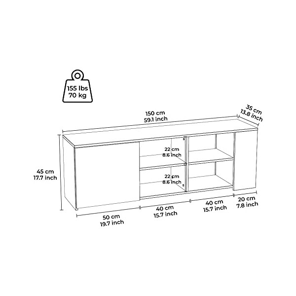 میز تلویزیون مدل IKE4450