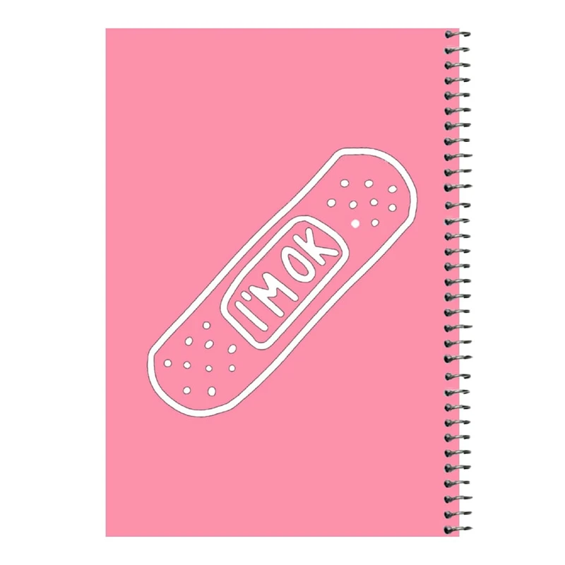 دفتر مشق 80 برگ اس جی مدل چسب زخم کد۱   