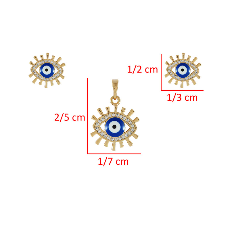 نیم ست زنانه ژوپینگ مدل چشم نظر کد 1431
