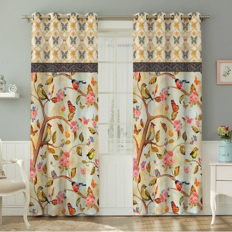 پرده نیروانا طرح مدرن  مدل هازان کد 4464 سایز 140×280 سانتی متر