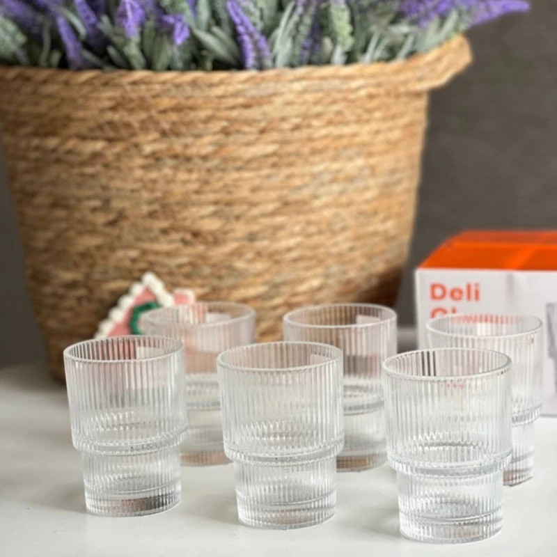 نیم لیوان دلی مدل شیاردار کد 1-TY7510