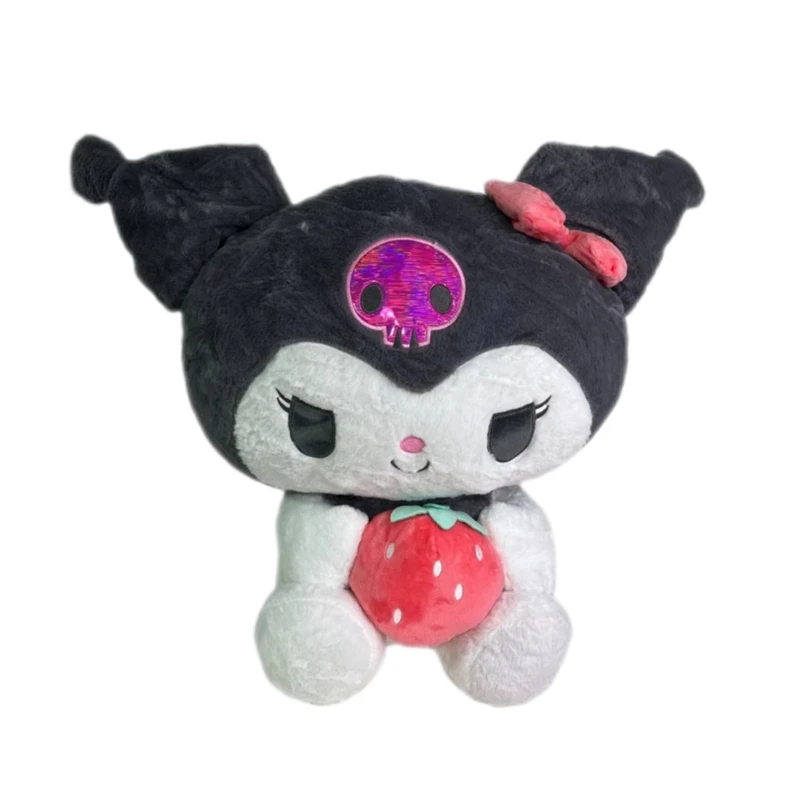 عروسک مدل کرومی توت فرنگی به دست پتودار ارتفاع 38 سانتی متر