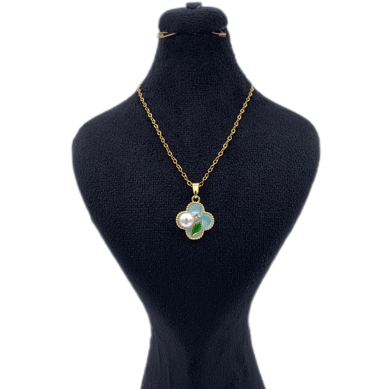 گردنبند زنانه مدل میناکاری کد KYTAKMIN025