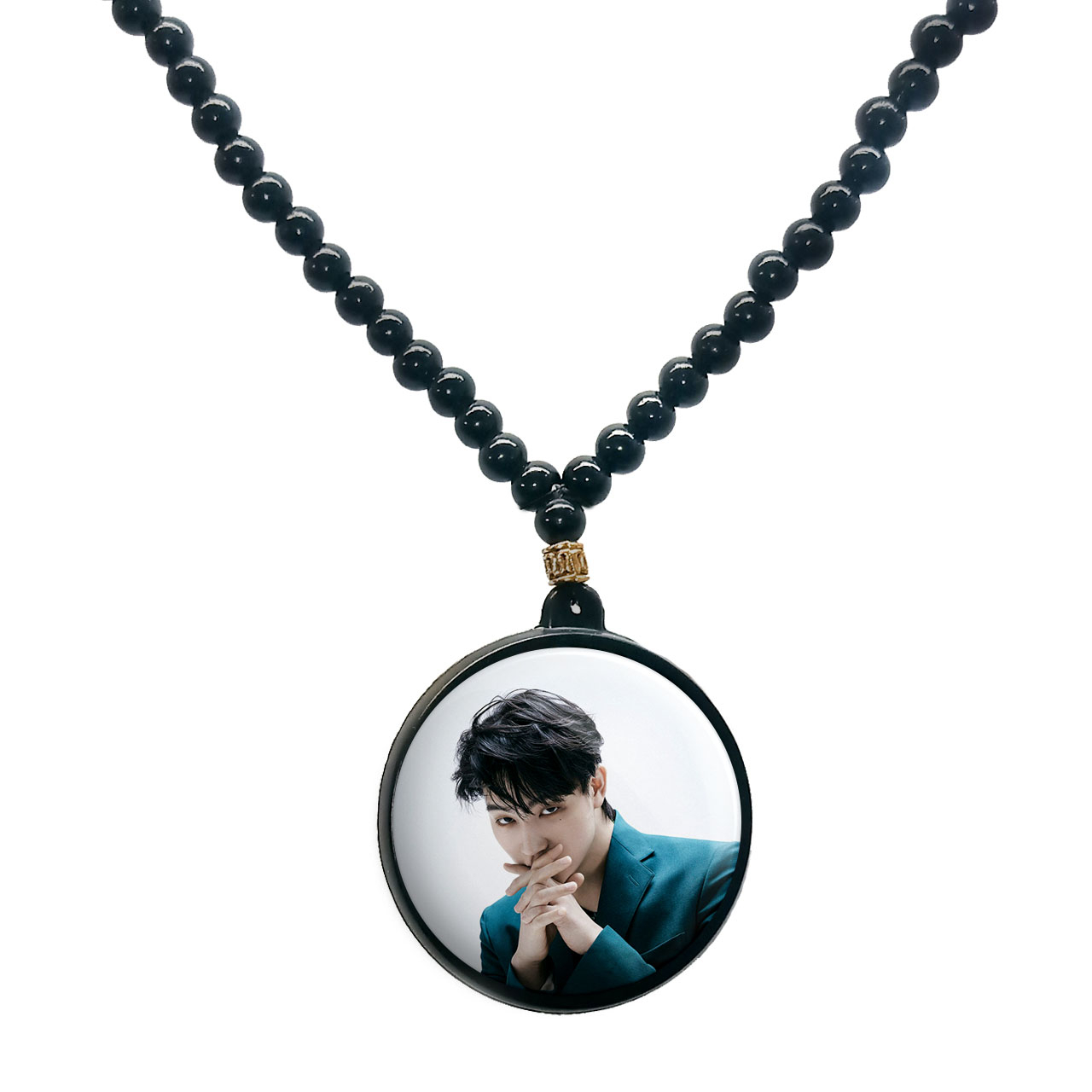 گردنبند پرمانه طرح GOT7 کد pmd.19225 مدل دو طرفه