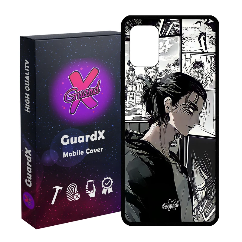 کاور گارد ایکس طرح Eren Yeager Anime مدل Glass10442 مناسب برای گوشی موبایل سامسونگ Galaxy A51 4G