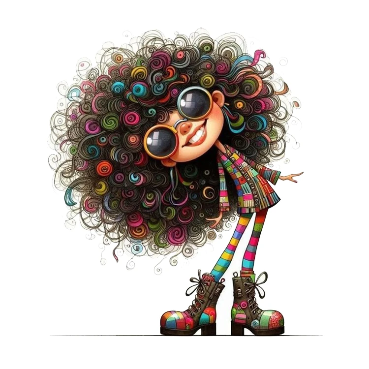 استیکر پارچه و لباس پاد آفرین مدل دخترونه فرفری کد 610