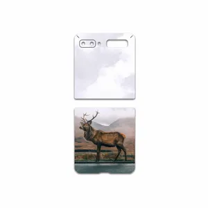 MAHOOT Horned-Deer Cover Sticker for Samsung Galaxy Z Flip