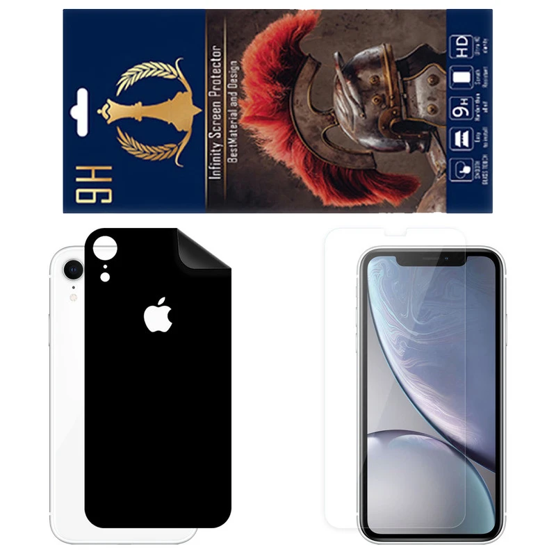 برچسب پوششی اینفینیتی مدل RG مناسب برای گوشی موبایل اپل iPhone XR به همراه محافظ صفحه نمایش