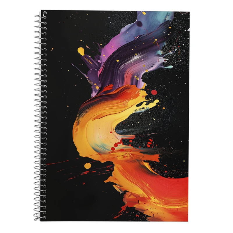 دفتر زبان 50 برگ مدوپد مدل دو خط طرح فانتزی کد DF14491