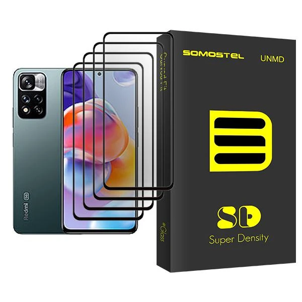 محافظ صفحه نمایش سوماستل مدل SD Glass MIX004 مناسب برای گوشی موبایل شیائومی Redmi Note 11 Pro+ 5G بسته چهار عددی