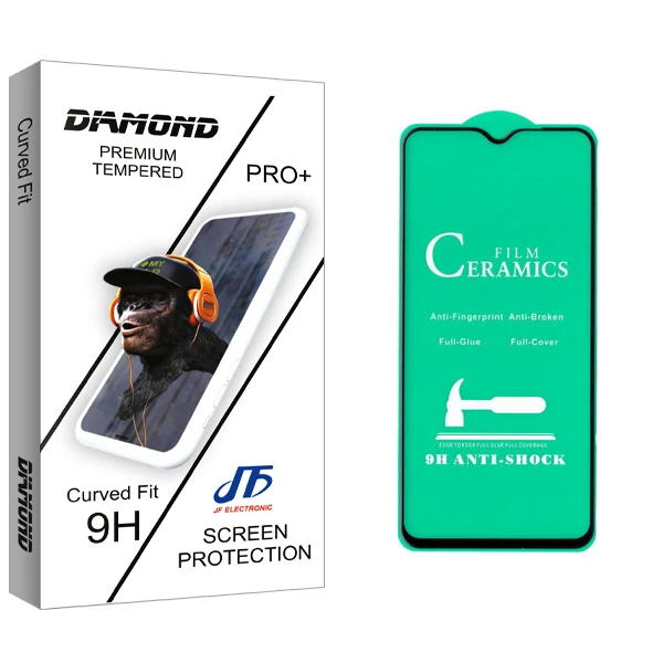 محافظ صفحه نمایش سرامیکی جی اف مدل Diamond glass مناسب برای گوشی موبایل شیائومی Redmi Note 8 Pro