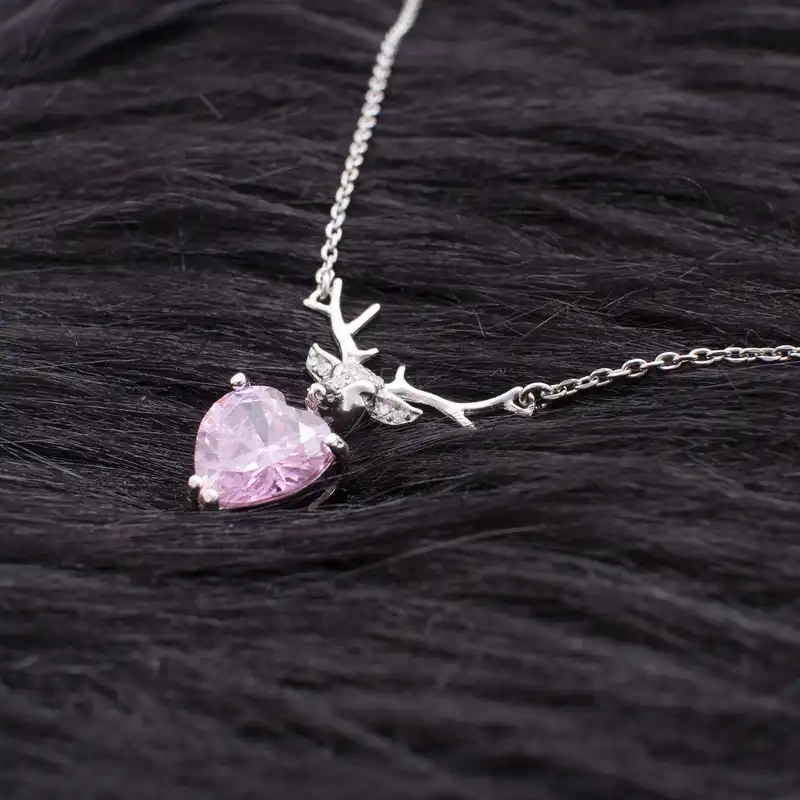 گردنبند نقره زنانه آمیتیس مدل قلب AVN-M121