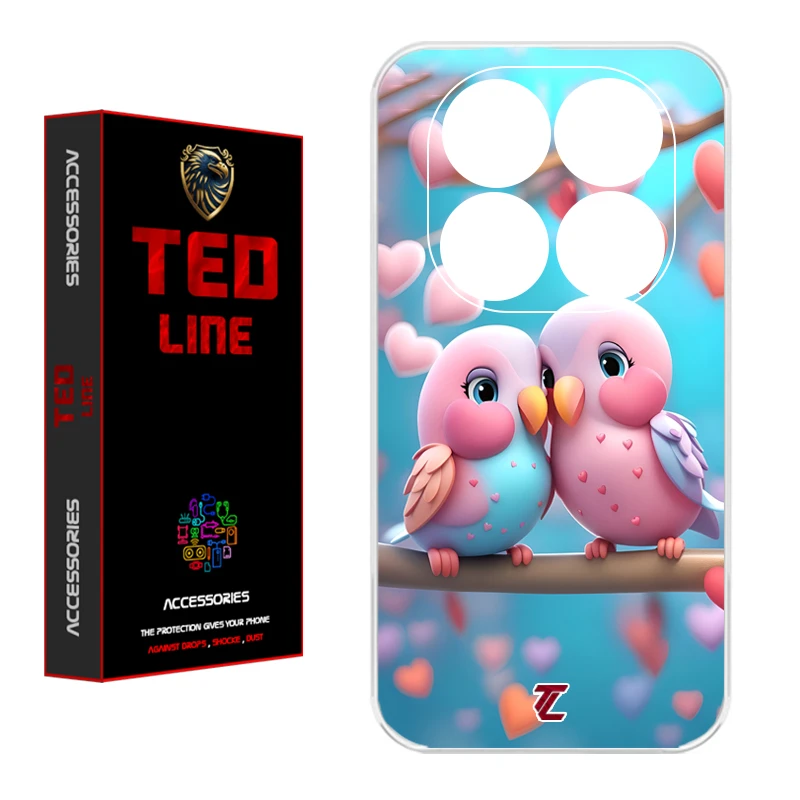 کاور تدلاین طرح پرنده کد 1176 مناسب برای گوشی موبایل شیائومی Redmi Note 14 Pro Plus 5G