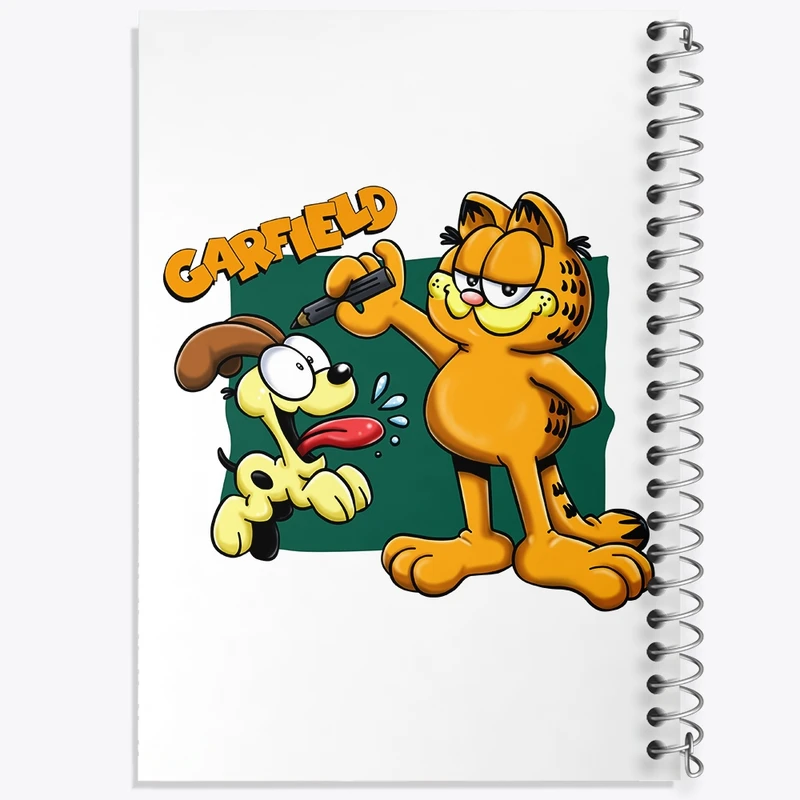 دفتر مشق 50 برگ خندالو طرح گارفیلد کد F2145