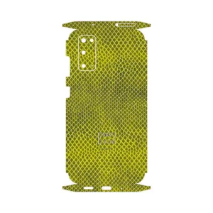 MAHOOT Yellow Snake Skin-FullSkin Cover Sticker for Samsung Galaxy S20