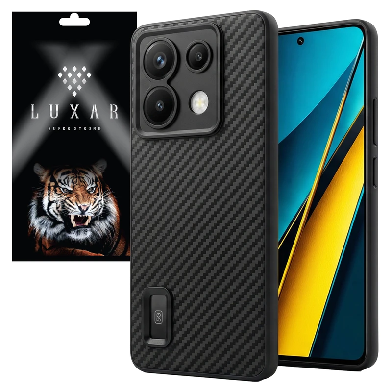 کاور لوکسار مدل note 13pro _Carbon Line مناسب برای گوشی موبایل شیائومی Redmi Note 13 Pro 5G / Poco X6