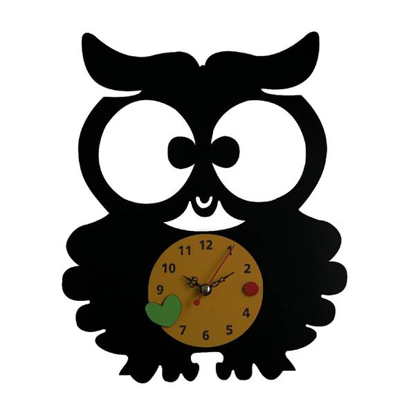 ساعت دیواری طرح جغد مدل AW006