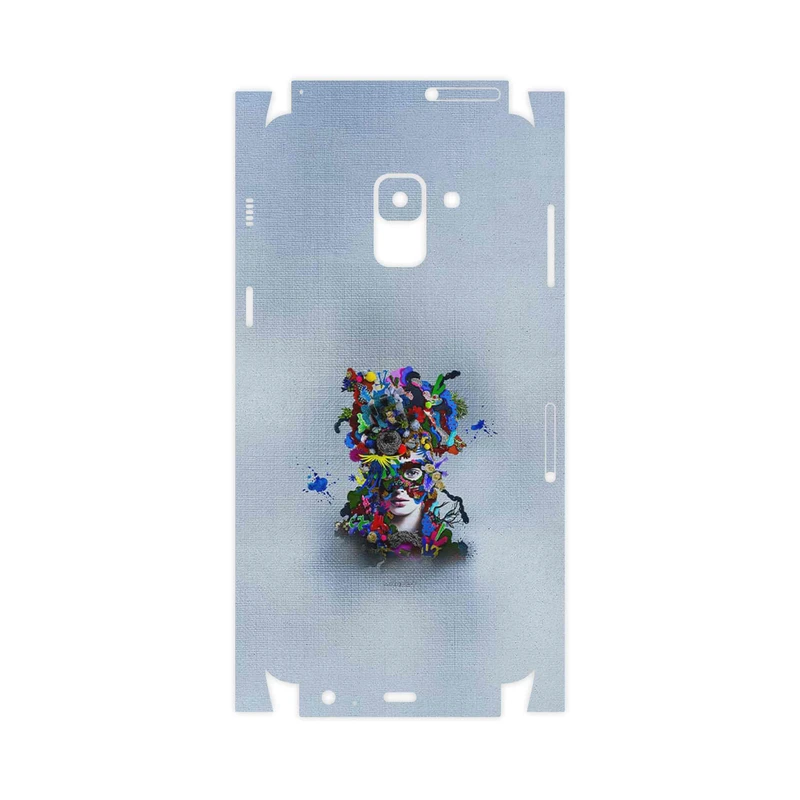 برچسب پوششی ماهوت مدل Collage of surreal Portrait of Women 4-FullSkin مناسب برای گوشی موبایل سامسونگ Galaxy A8 2018