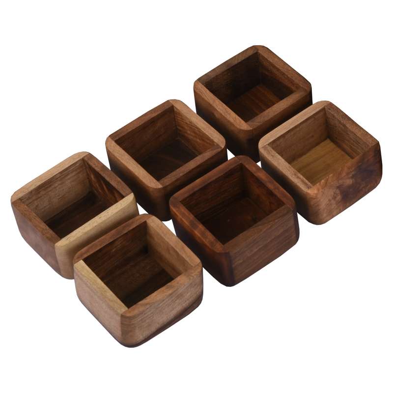 مجموعه ظروف هفت سین 6 پارچه مدل مربع مجموعه ظروف هفت سین 6 پارچه مدل مربع