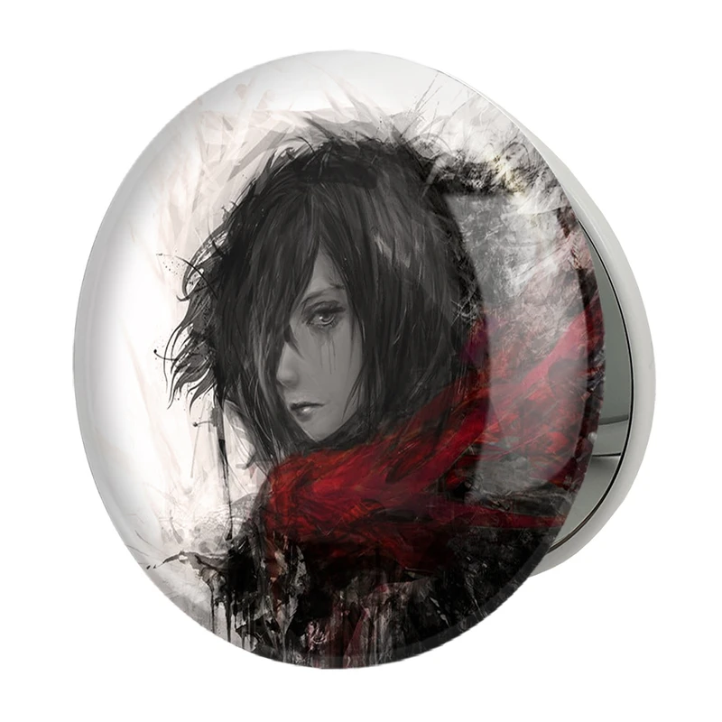 آینه جیبی خندالو طرح میکاسا آکرمن انیمه اتک آن تایتان Attack on Titan مدل تاشو کد 11019