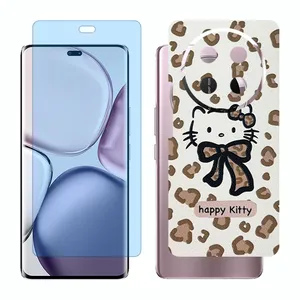 Glass Together model anti blue screen protector suitable for Honor X9c mobile phone with back cover sticker