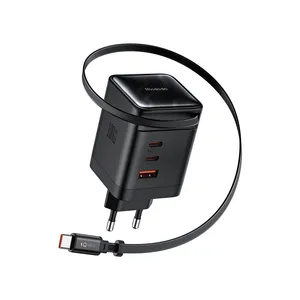 Mcdodo CH-847 100W 3C+1A GaN Charger Built-in 65cm retractable USB-C Cable (EU)