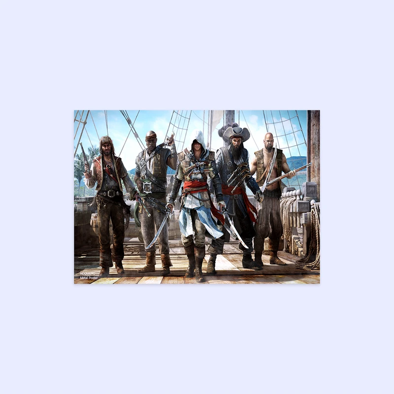 پوستر هومرو مدل فلزی طرح بازی اساسین کرید کد PS228