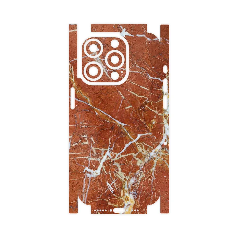 برچسب پوششی ماهوت مدل Red Marble-FullSkin مناسب برای گوشی موبایل اپل iPhone 15 Pro