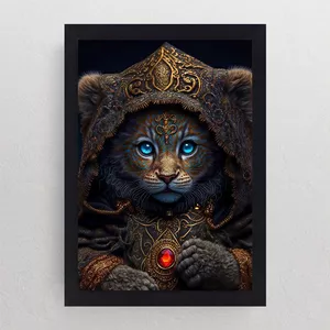 تابلو نوری گیم دکور طرح گربه مدل king cat