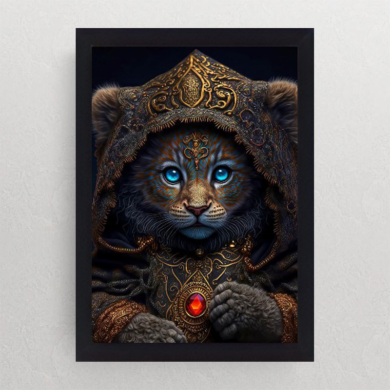 تابلو نوری گیم دکور طرح گربه مدل king cat