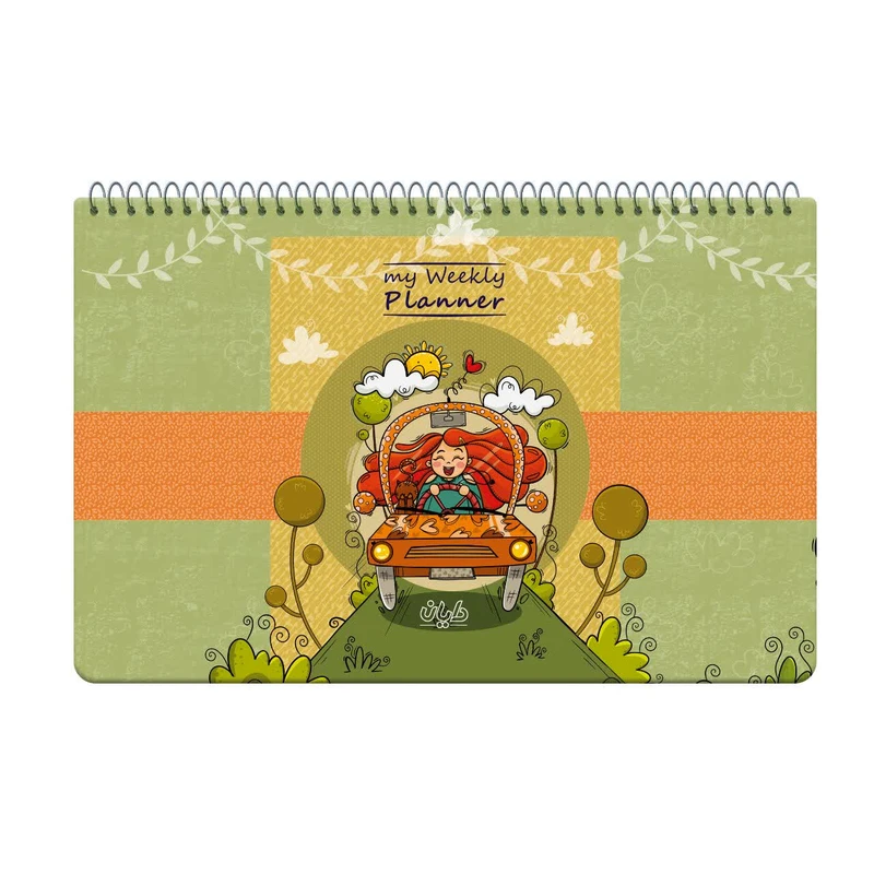 دفتر برنامه‌ریزی 60 برگ دایان مدل هفتگی کد 424