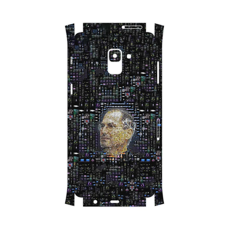 برچسب پوششی ماهوت مدل 2 Collage of Steve Jobs-FullSkin مناسب برای گوشی موبایل سامسونگ Galaxy A8 Plus 2018