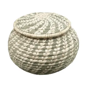 سبد حصیری مدل خمره ای کد IR - 90