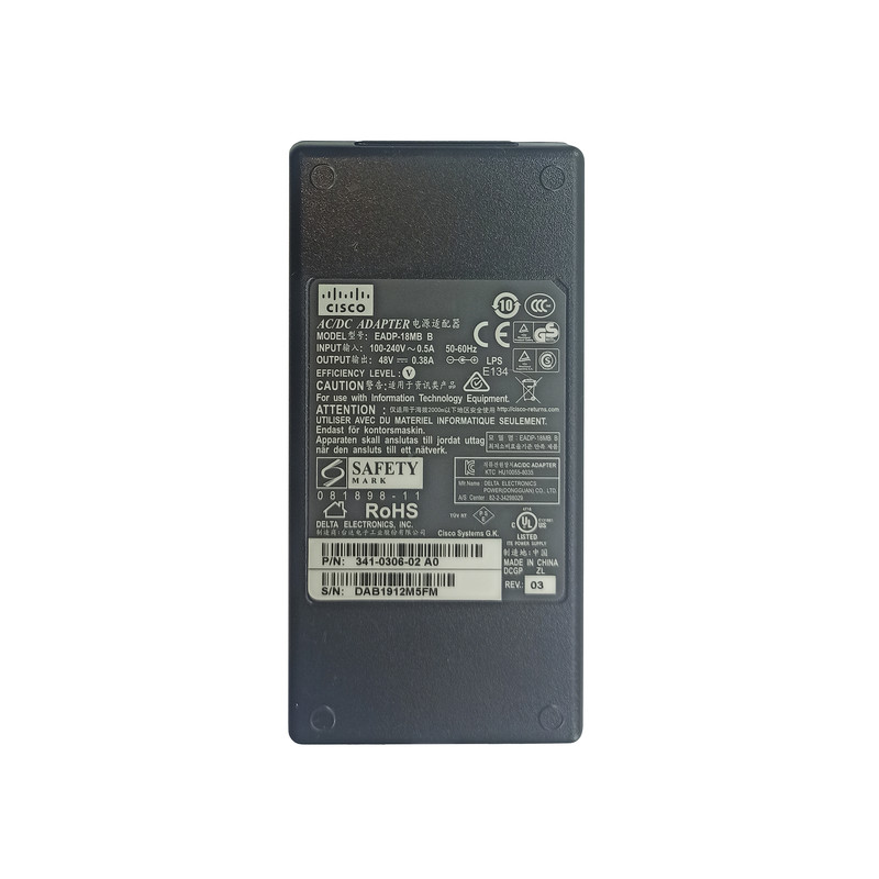 آداپتور 48 ولت 380 میلی آمپر سیسکو مدل EADP-18MB B
