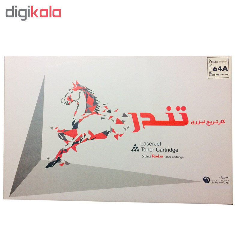 تونر HP مشکی تندر مدل 64A/90A Plus ظرفیت10000برگی دوسال گارانتی تعویض کد8092