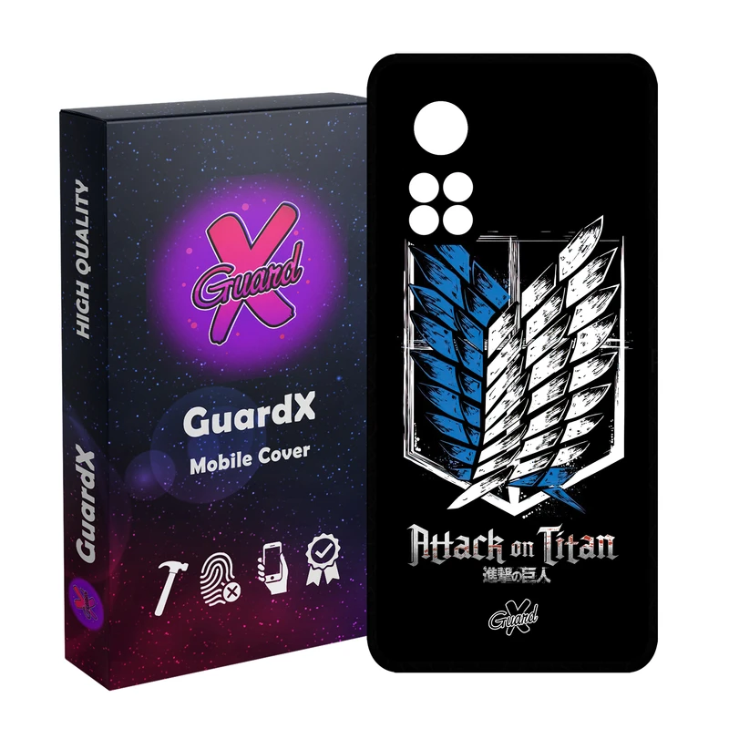کاور گارد ایکس طرح Attack on Titan Anime مدل Glass10448 مناسب برای گوشی موبایل شیائومی Mi 10T / Mi 10T Pro