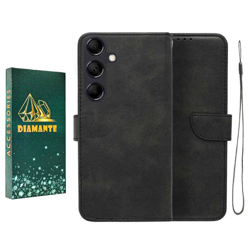 کیف کلاسوری دیامانته مدل Bandaviz Gn مناسب برای گوشی موبایل سامسونگ Galaxy A37 به همراه بندآویز