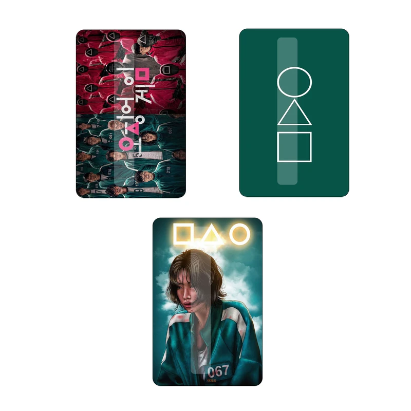 استیکر کارت مدل سریال squid game کد 88 بسته 3 عددی