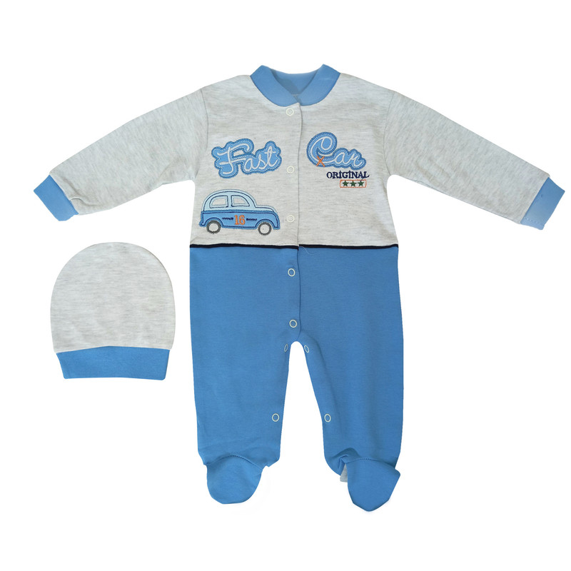 ست سرهمی و کلاه نوزادی مدل esa baby 5240