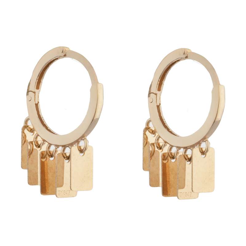 گوشواره طلا 18 عیار زنانه میو گلد مدل MIO-GD908