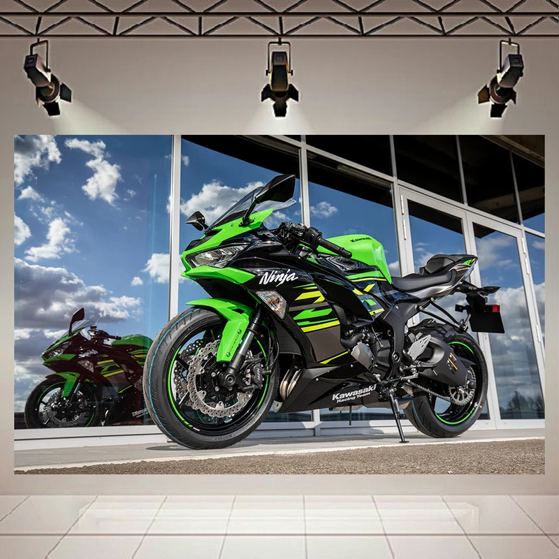 تابلو بوم طرح موتور مدل Kawasaki Ninja ZX-6R کد AR2188