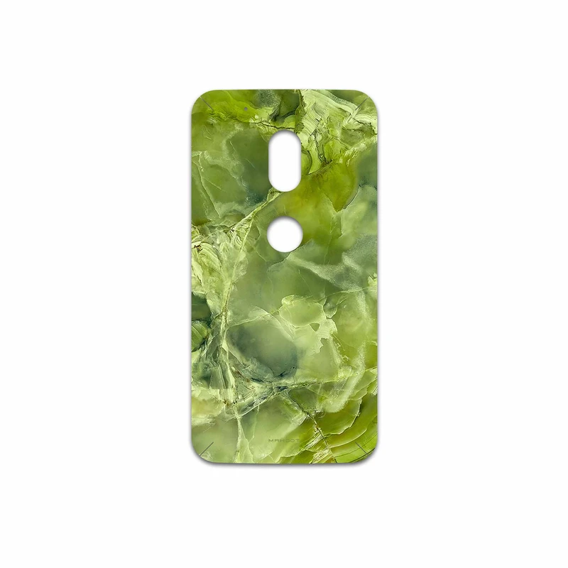 برچسب پوششی ماهوت مدل Green Crystal Marble مناسب برای گوشی موبایل موتورولا Moto G4 Play
