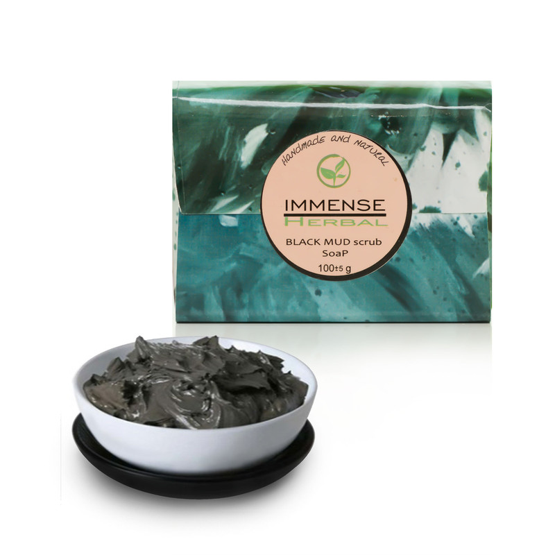 صابون شستشو ایمنس هربال مدل Black Mud وزن 100 گرم صابون شستشو ایمنس هربال مدل Black Mud وزن 100 گرم