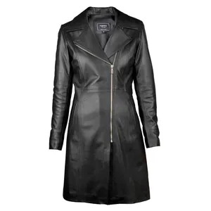 پالتو زنانه چرم کروکو مدل maya